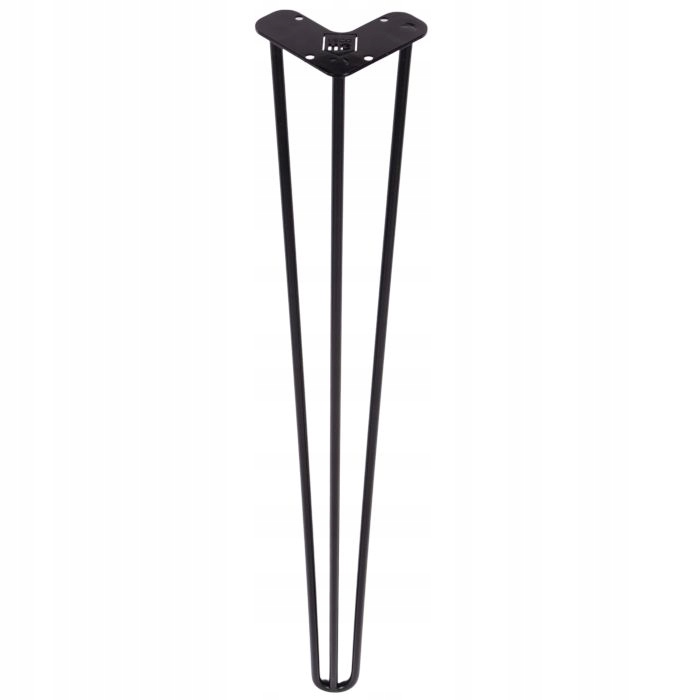 

Czarna Noga metalowa do stołu Loftowa Hairpin 80cm