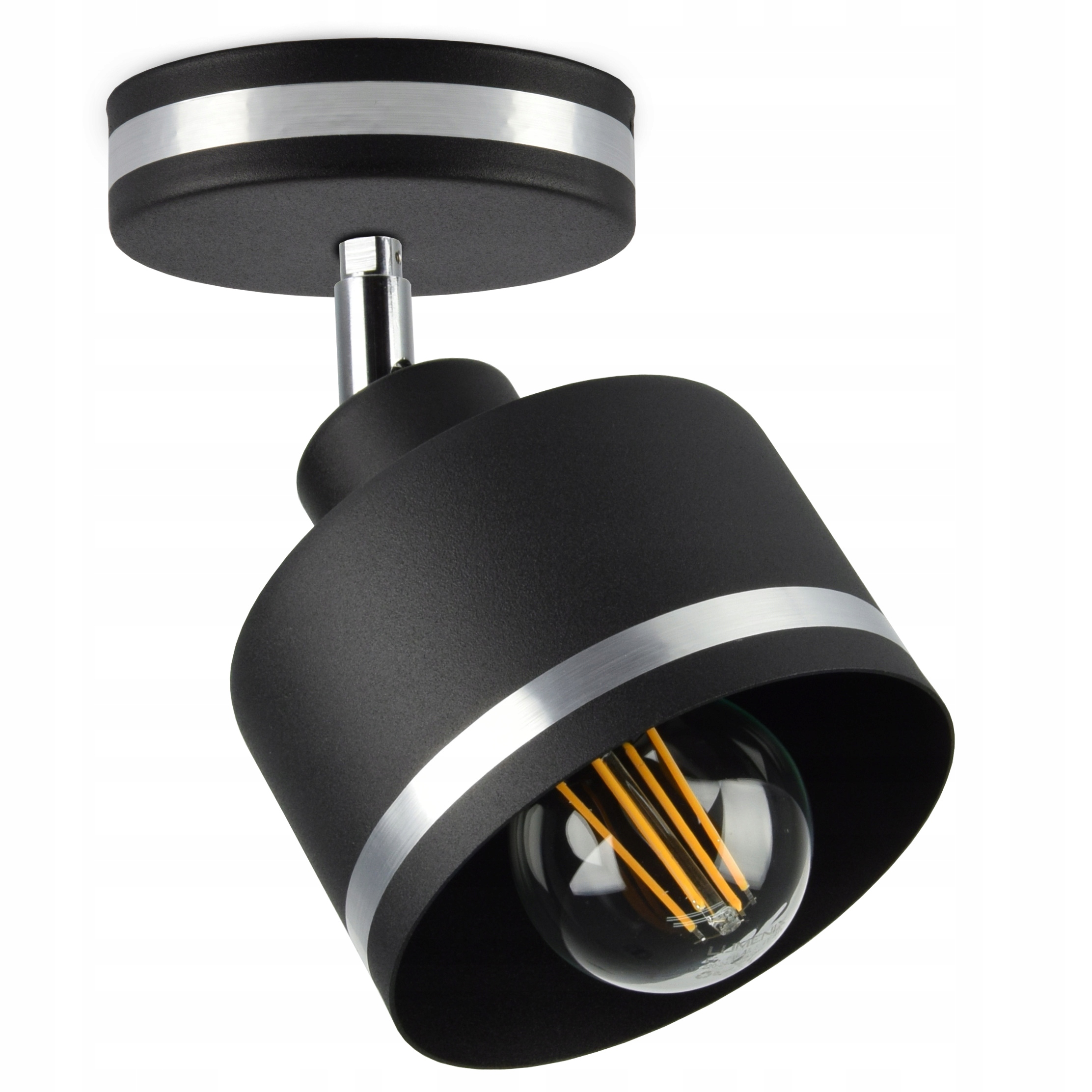 

Metalowa Lampa Plafon Sufitowa Żyrandol z Paskiem