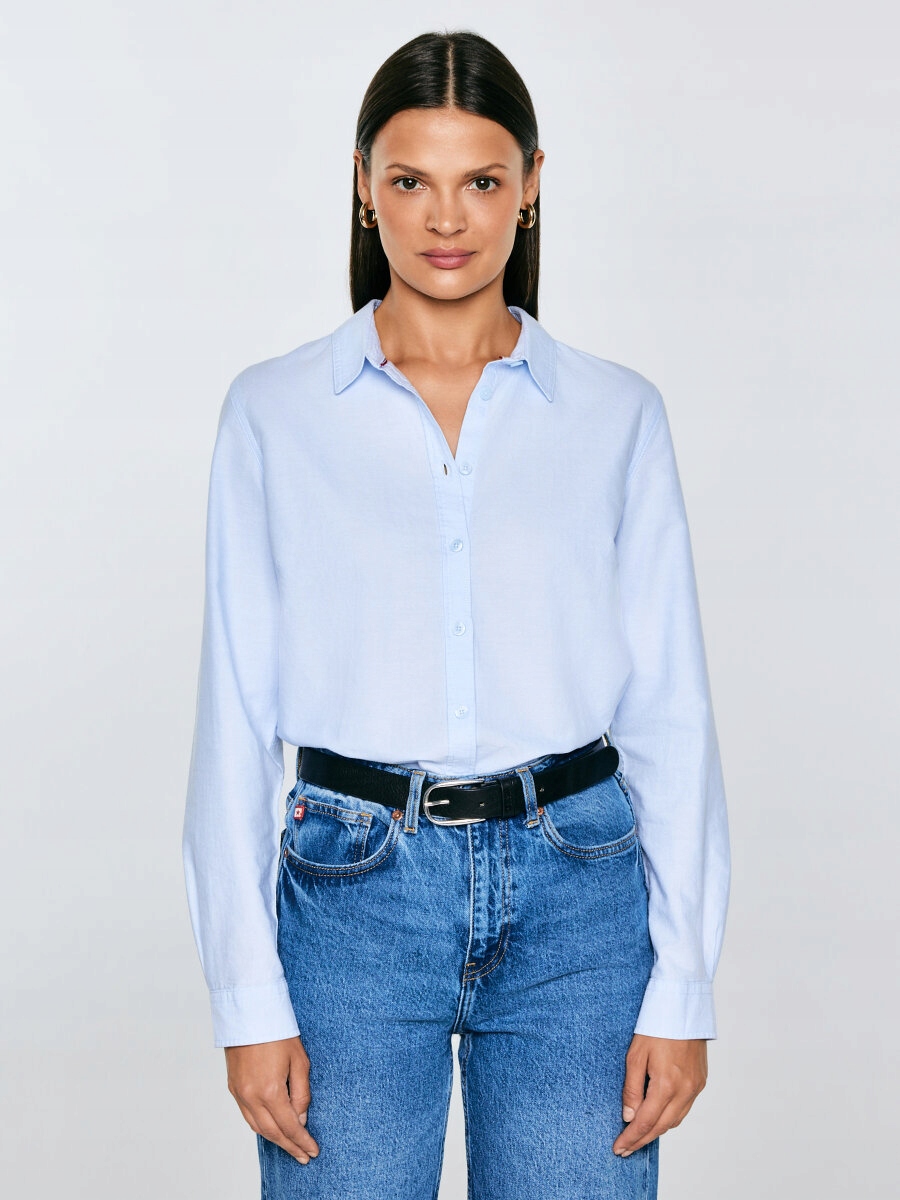 Big Star Dámská klasická modrá košile Hansai 400 L