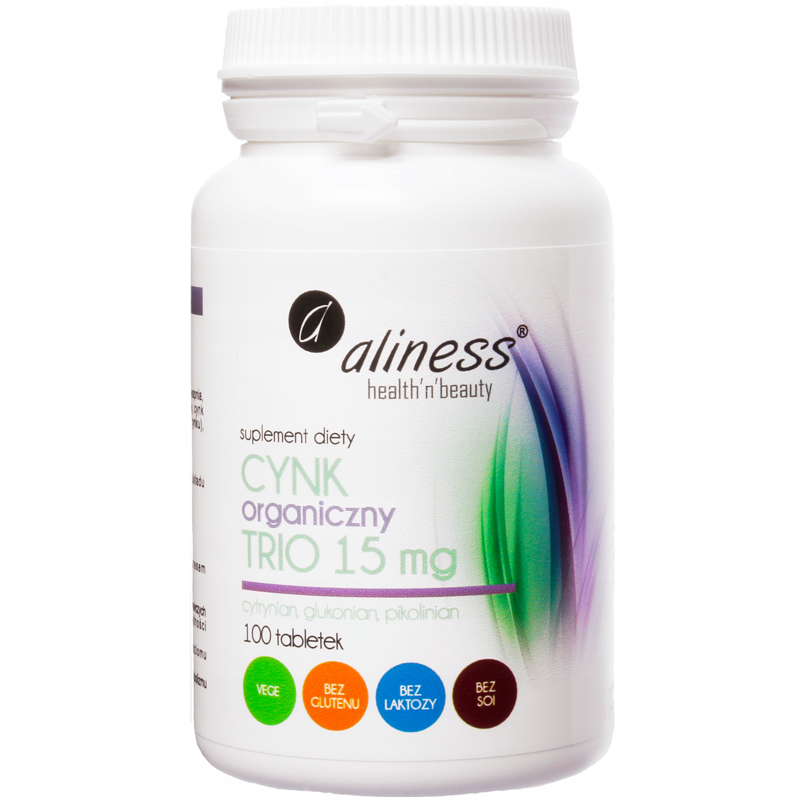 

Medicaline Aliness Cynk Organiczny Trio 15mg