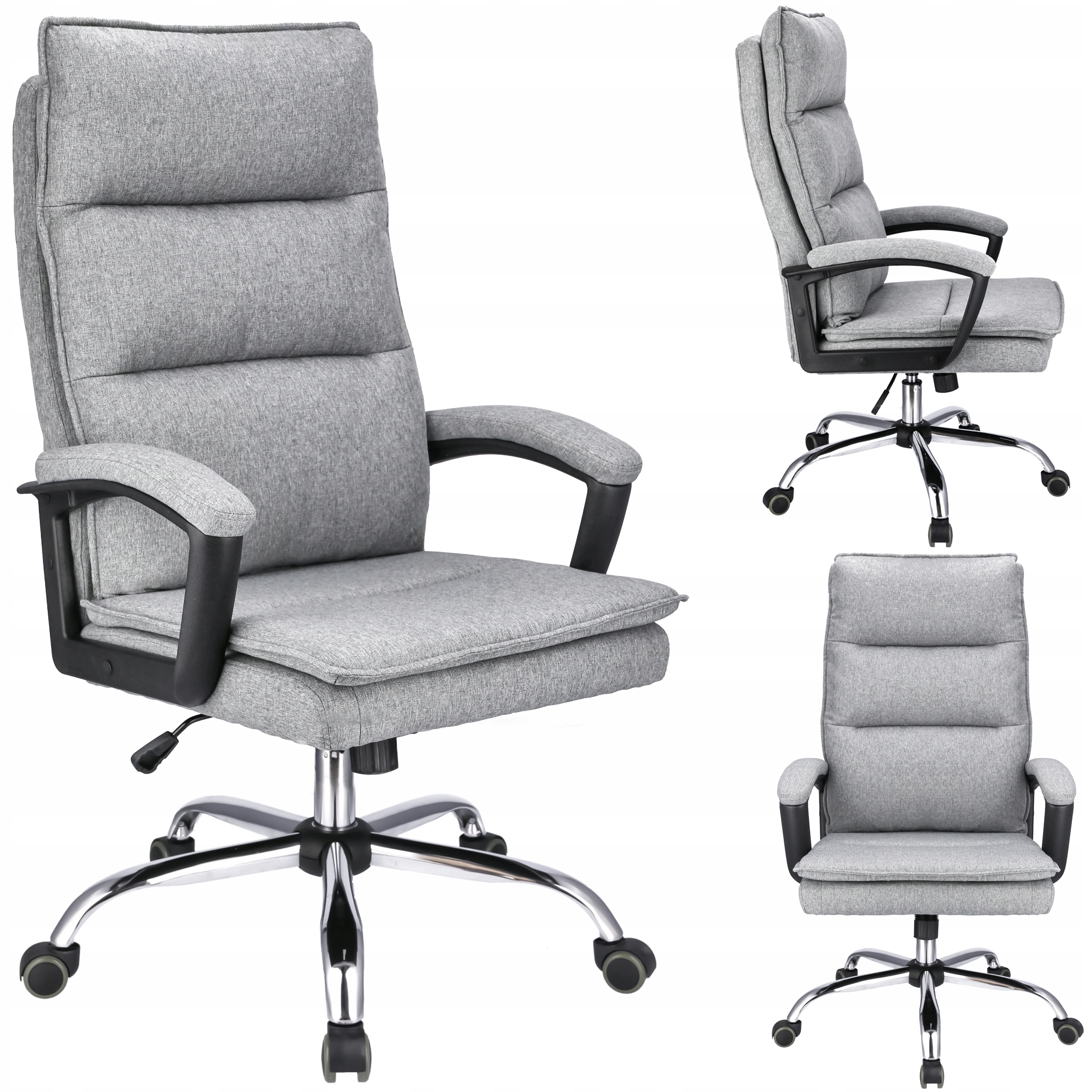 Otočná Kancelárska Stolička Espo Svetlosivá, Tkanina Do Kancelárskeho Stola
