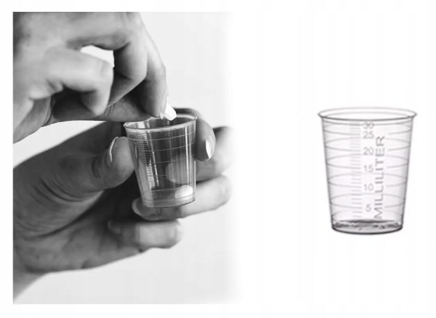 

Kieliszki do leków Pp 30 ml z podziałką 75szt