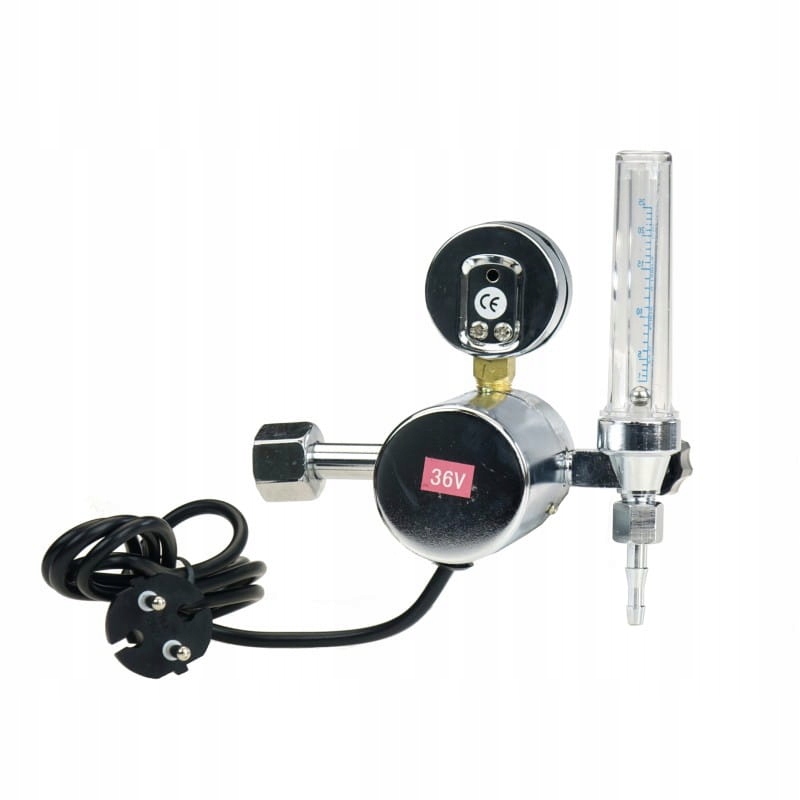 REDUKTOR CO2 RBRP Z ROTAMETREM I PODGRZEWACZEM 36V Kod producenta REDUKTOR ROTAMETR I PODGRZEWACZ 36V