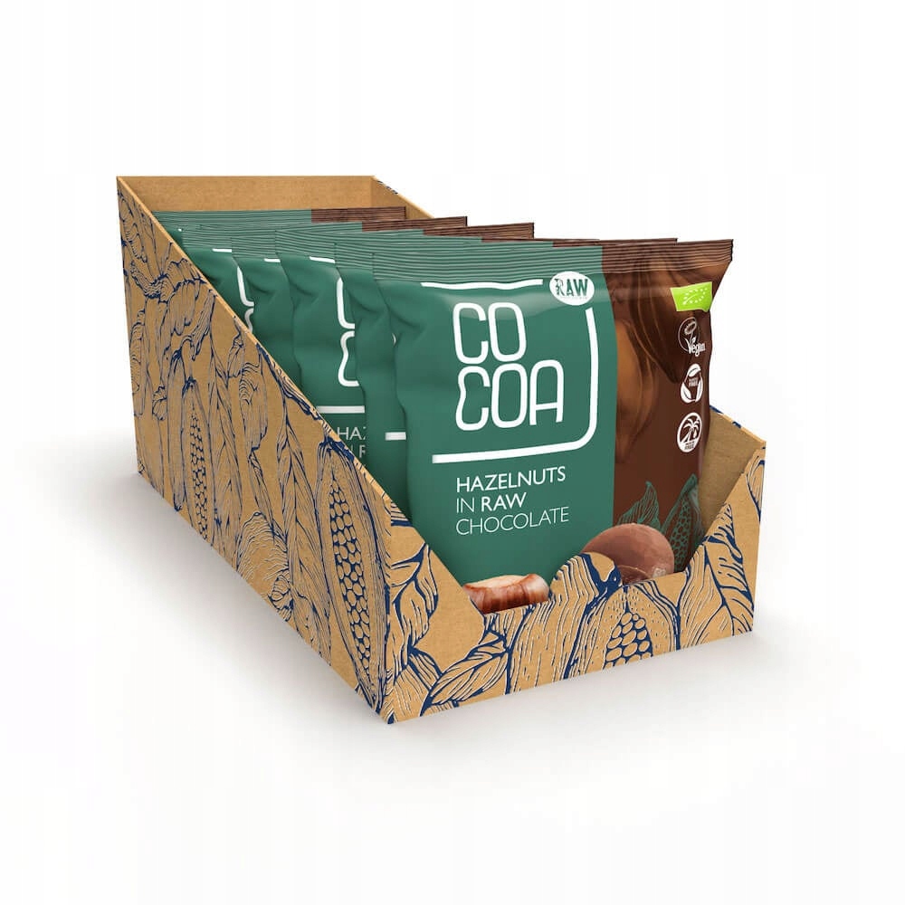 Orzechy laskowe w czekoladzie surowej Bio Cocoa 7x70g