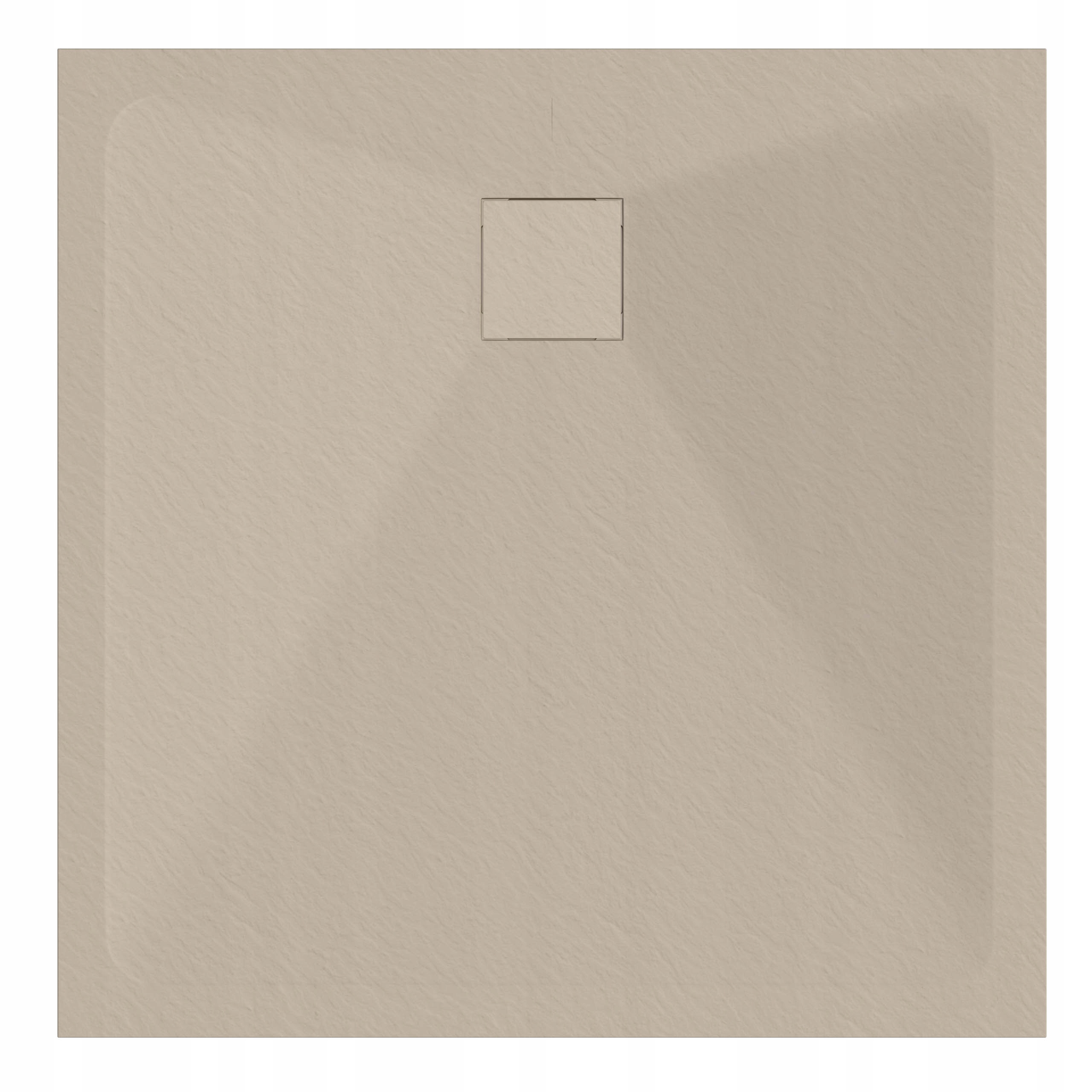 Štvorcová Sprchová Vanička 80x80 Kamenný Vzor 2,6 CM Bronzový Sifón