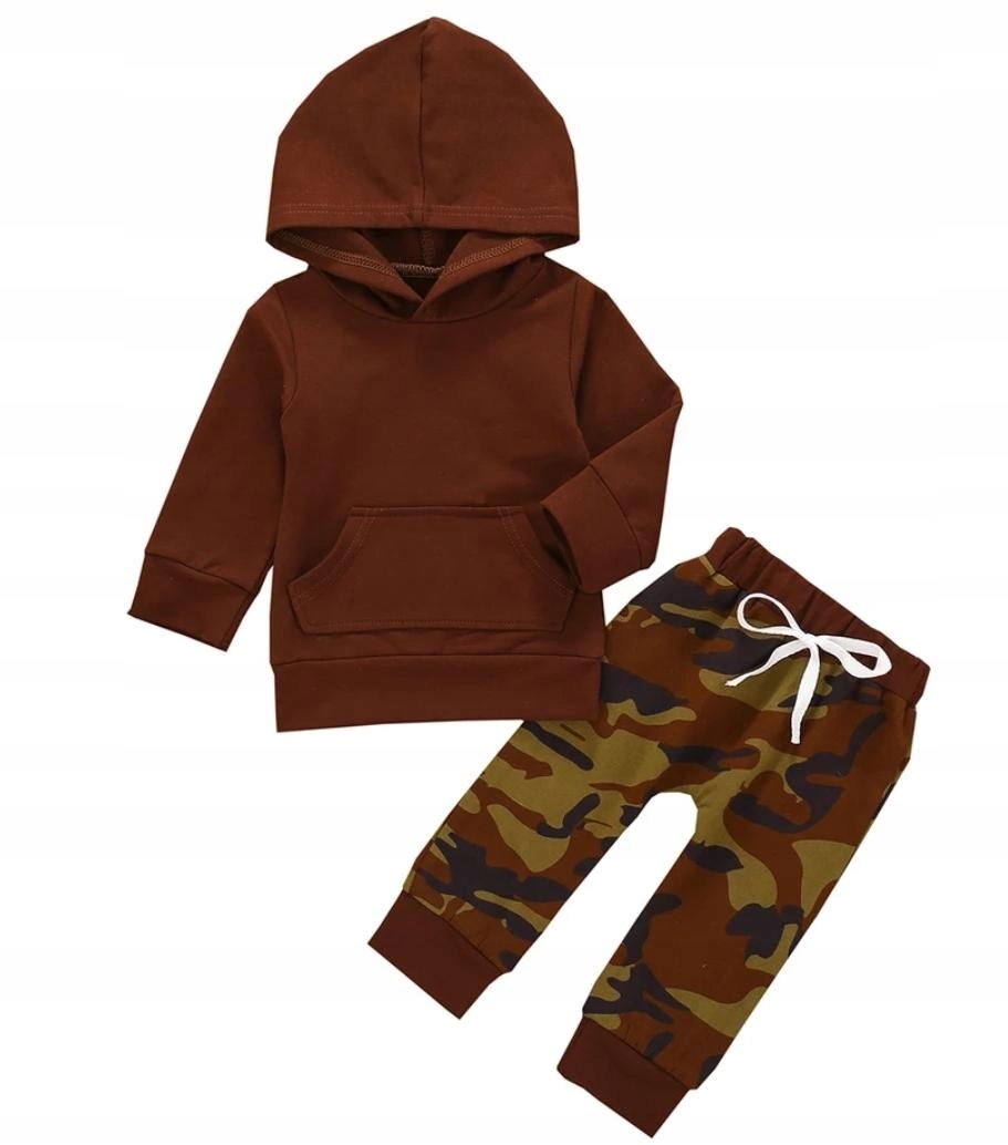 

Modny komplet bluza z kapturem dresik moro 86 92