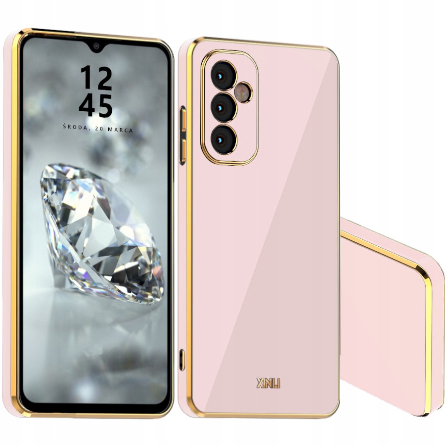 

Etui Glamour Shine Do Samsung A14 4G 5G Szkło