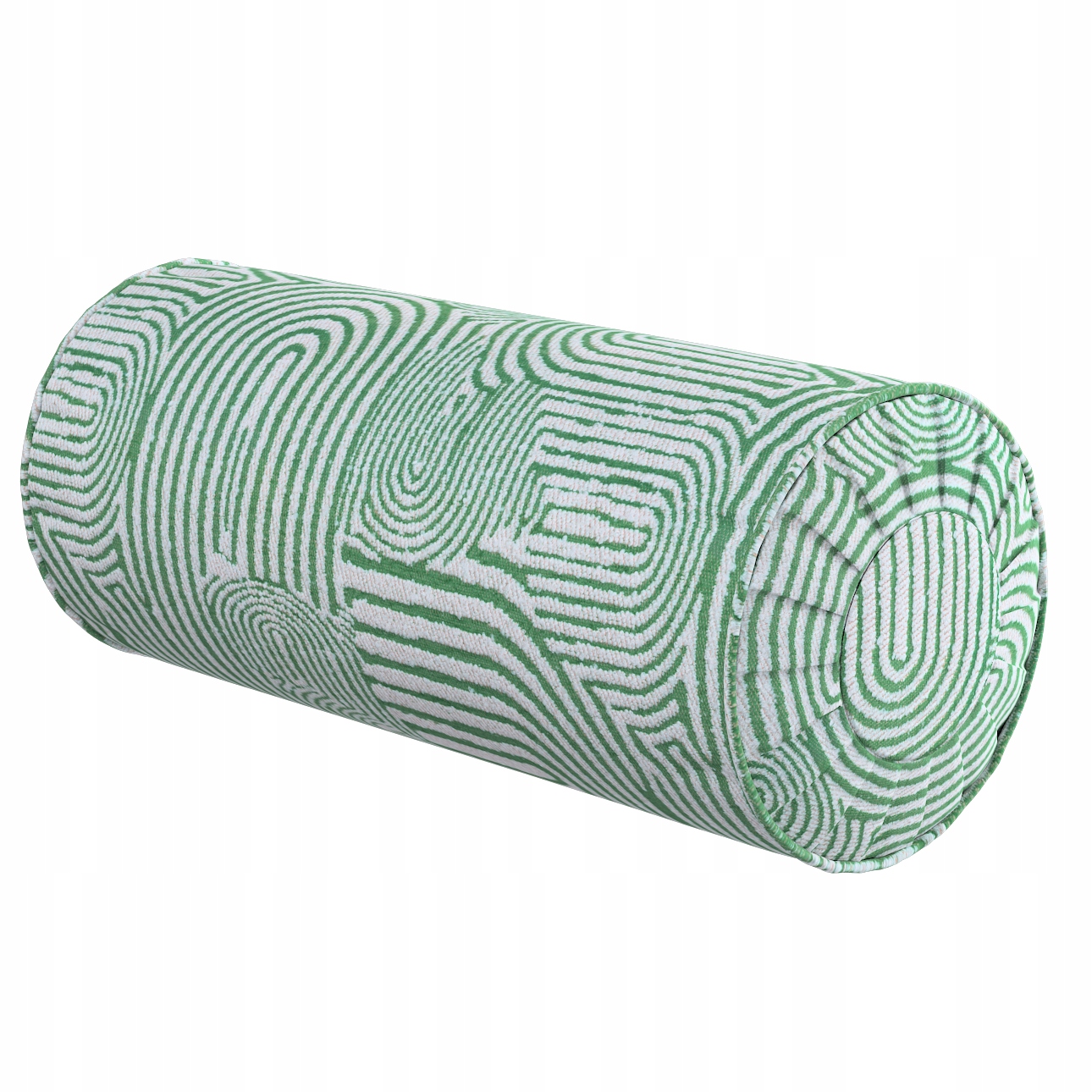 Polštář váleček s záložkami Ø20 x 50 cm zelený