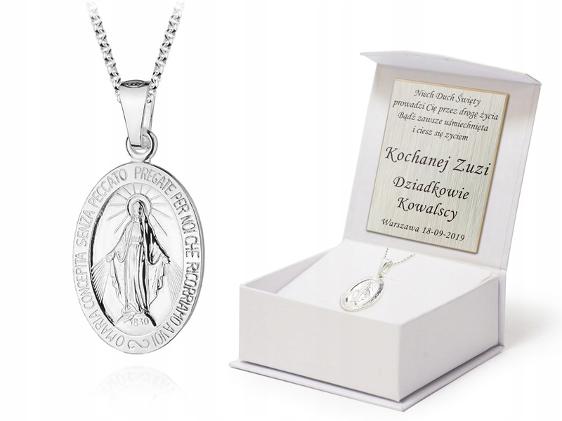 Stříbrný Řetízek S Nádherným Medailonkem 925 Gravírování