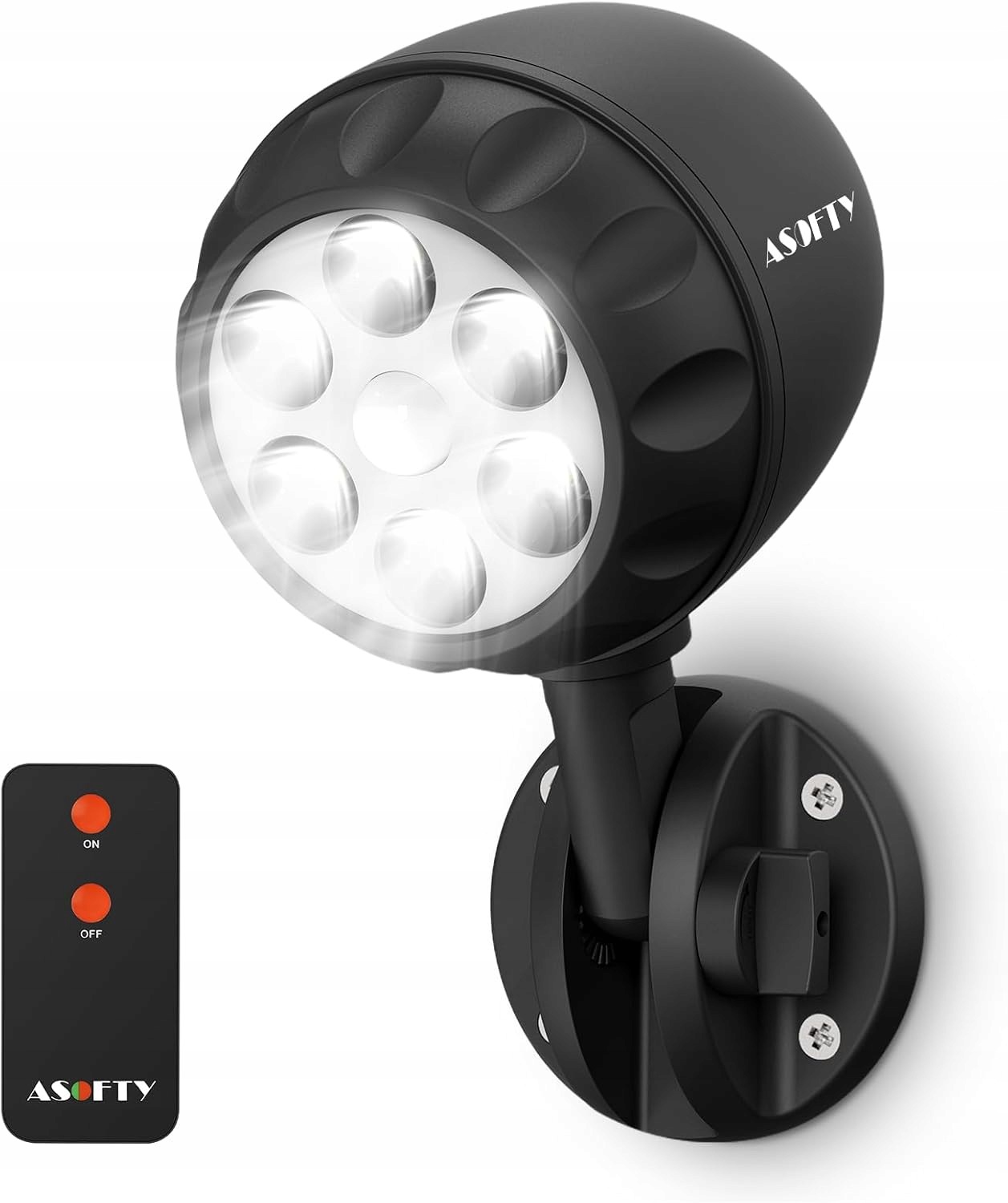 6 x Led senzor pohybu pro venkovní použití s dálkovým ovládáním