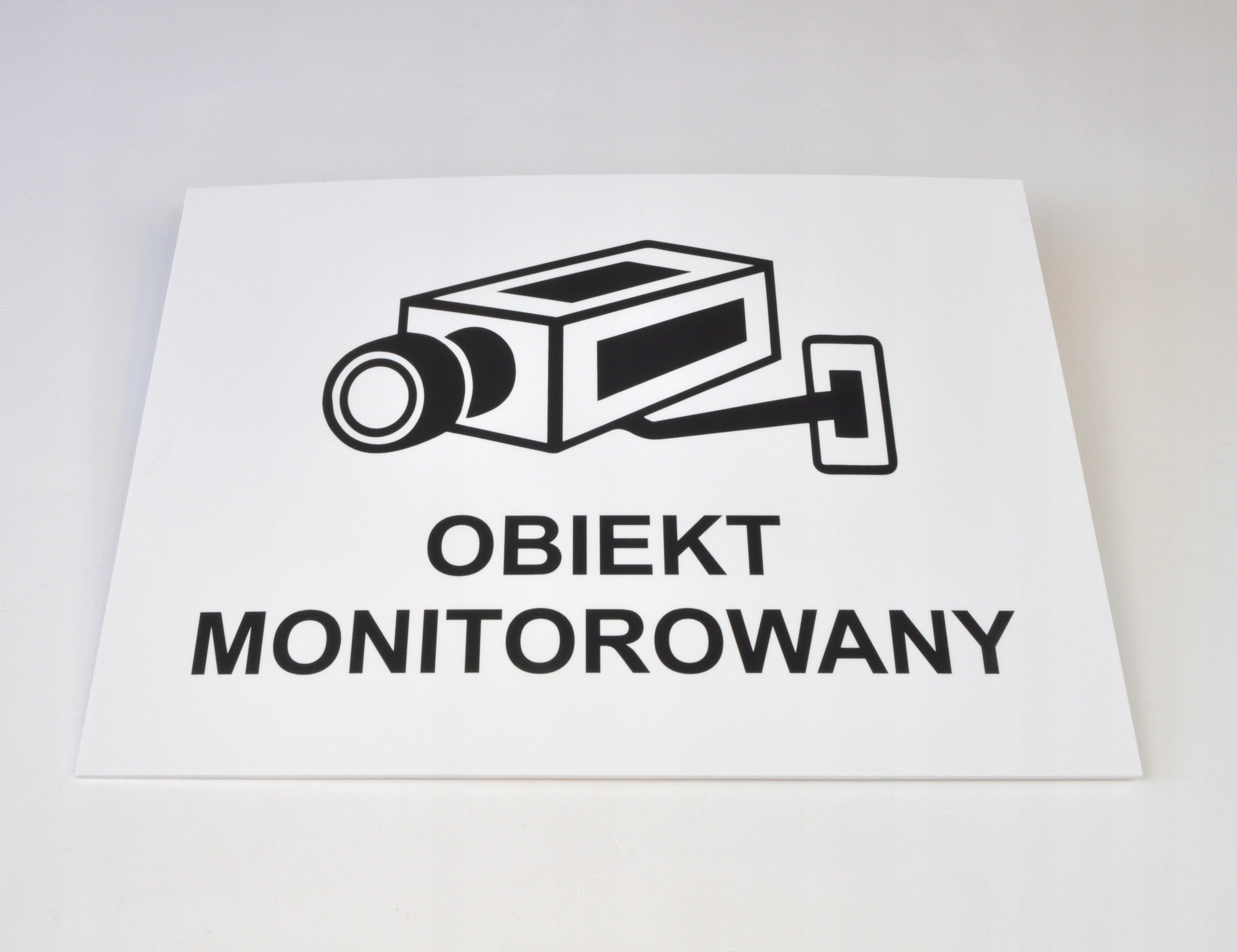 tablica OBIEKT MONITOROWANY monitoring A3 pcv druk Kod producenta 002