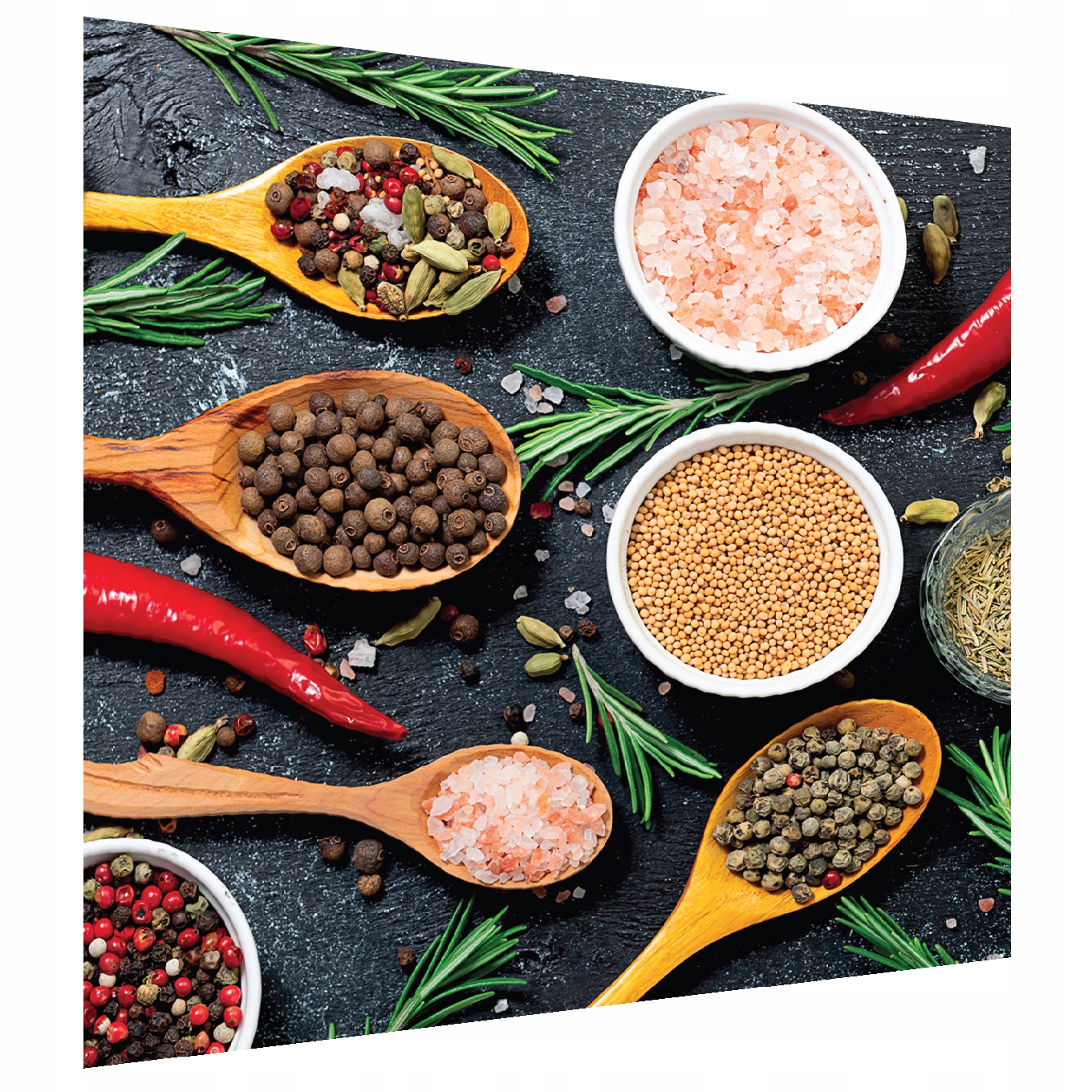 

Panel ochronny do kuchni Przyprawy 60x65cm szklany