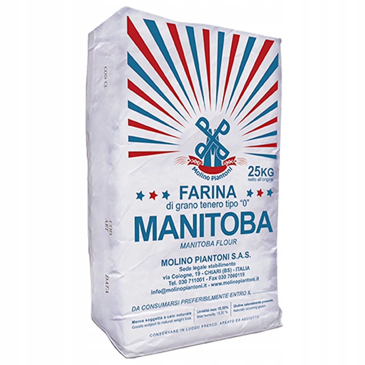 Molino Piantoni włoska mąka pszenna miękka typ 0 Manitoba 25kg