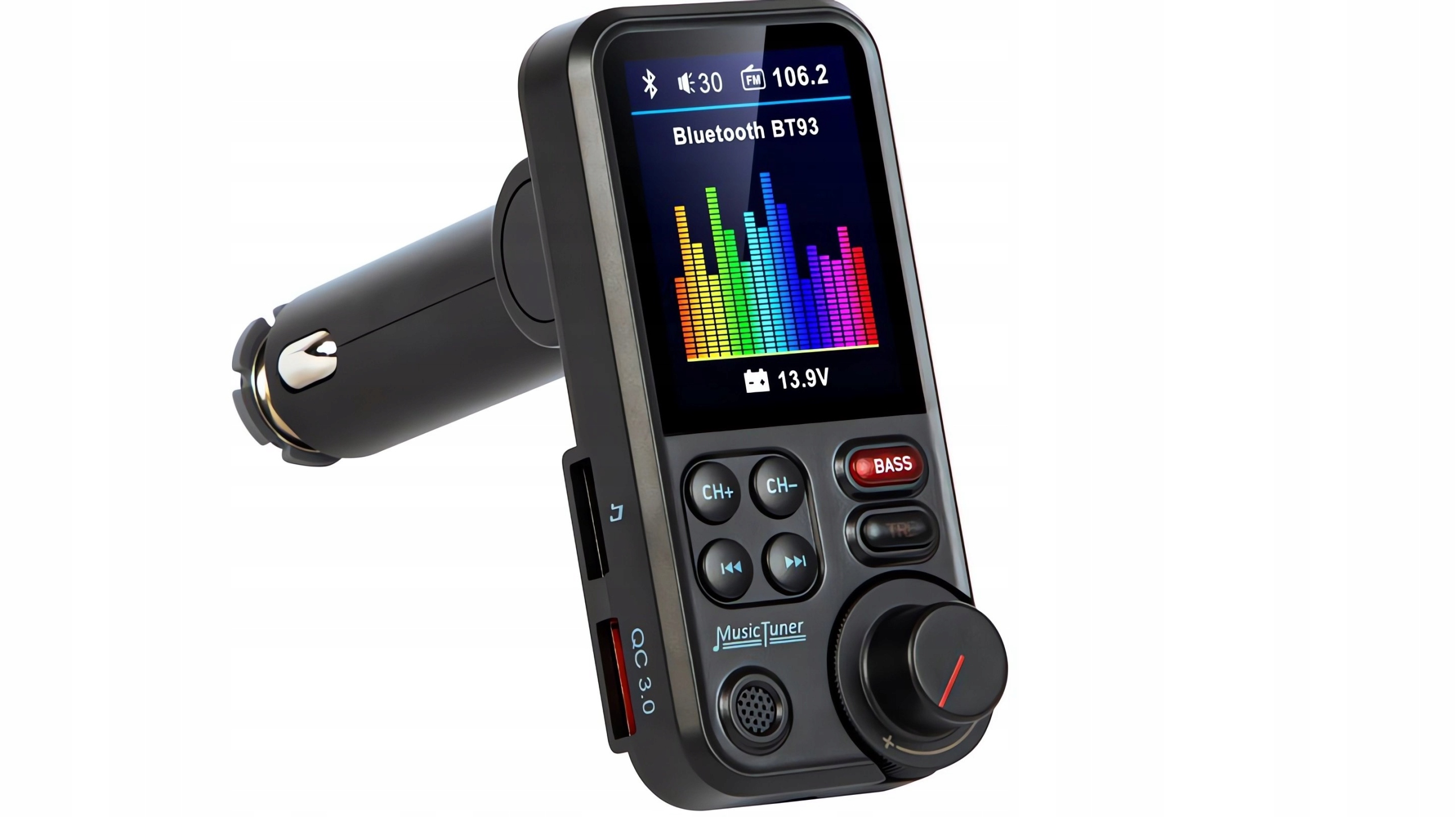 Fm Transmitér Verk 10139, Bluetooth BT93, 5.0, QC3.0