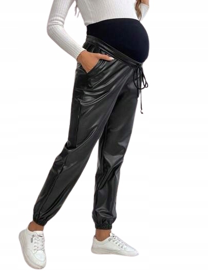 SHEIN SPODNIE CIĄŻOWE Z IMITACJI SKÓRY 44 ŁRA