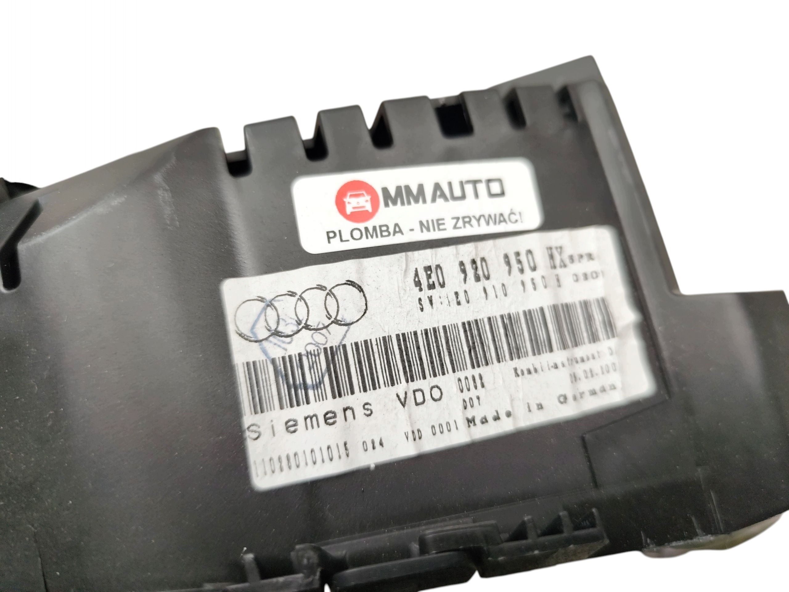 dials dials AUDI A8 D3 (2002-2005) 4.2 V8 335KM 4E0920950HX EUROPA
