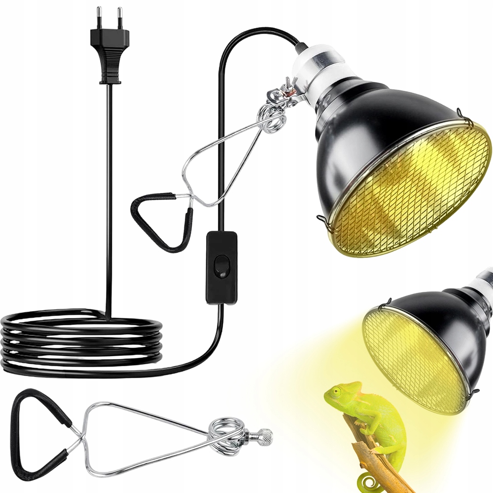 Levně Otočná 360° topná lampa s efektivním odrazem pro žáby