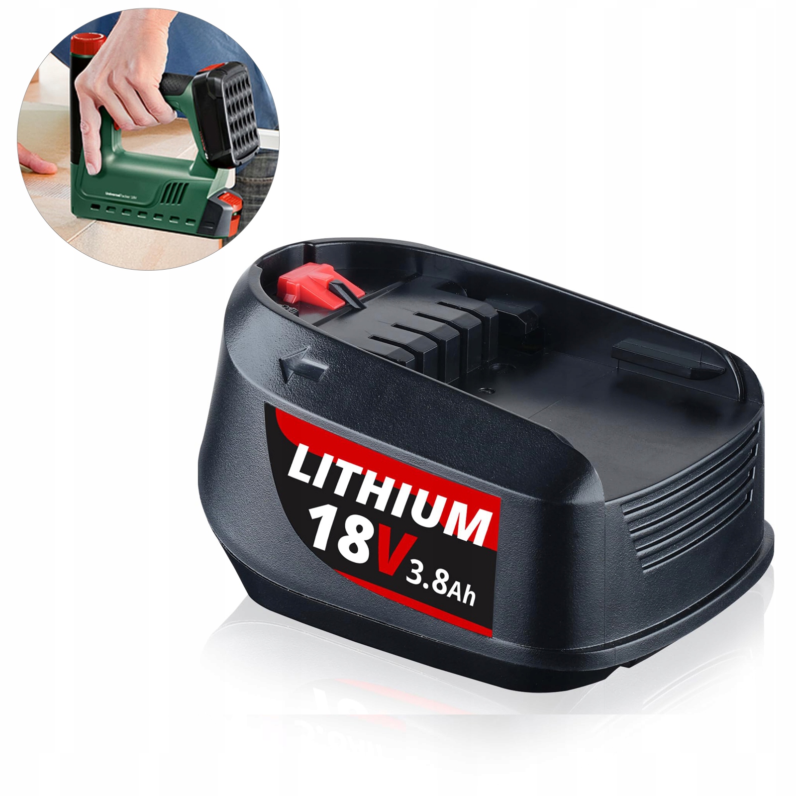 Akumulátor lithium-iontový 18V 3.8 Ah baterie pro Bosch Pba Psb