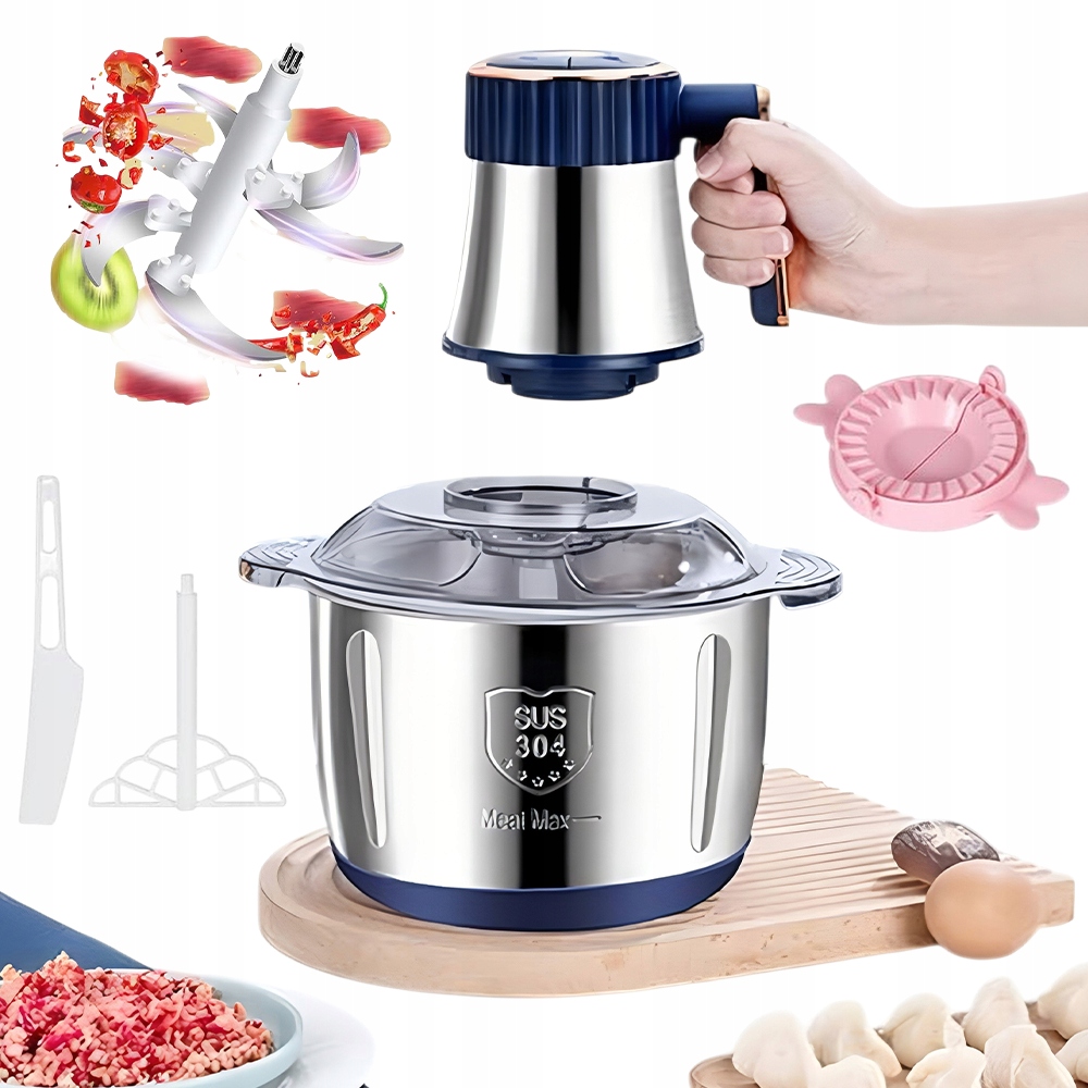 Elektrický Mlýnek Na Maso 500 W, Výkon 5 L, Nerezová Ocel