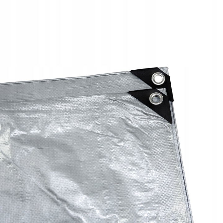 PLANDEKA TARAS GRUBA SZARA MOCNA wodoodporna 10x15 Szerokość 15 m