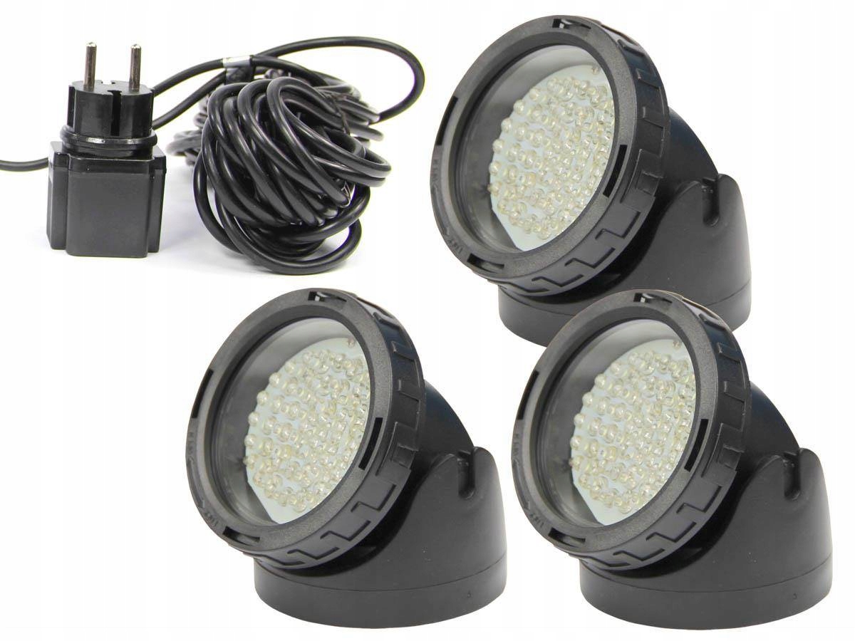 Lampy Garden HOBBY 3x 40 LED 3,4W kolor biały oświetlenie podwodne