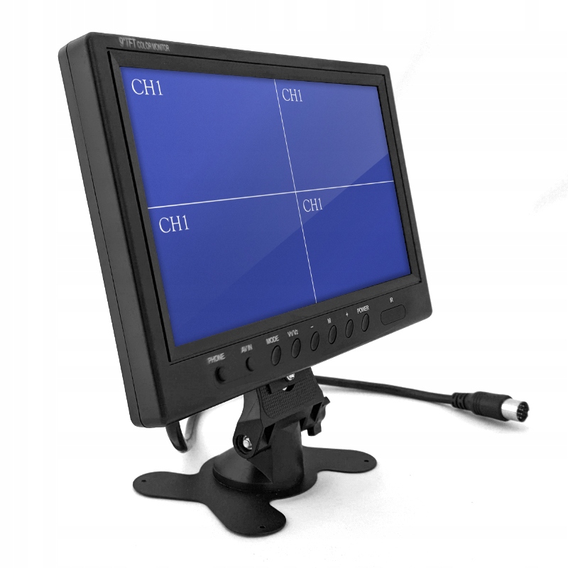 Monitor 9" 4 kamery cofania bez linii BUS IR Marka GOMEDIA