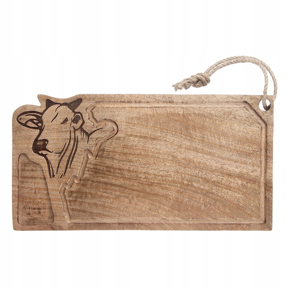 Dřevěná Krájecí Deska Na Servírování Manga 45 X 22 CM S Drážkou