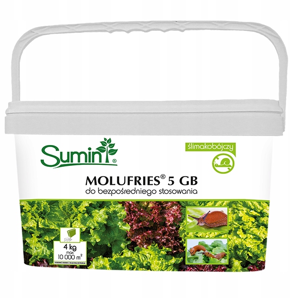 Molufries 5GB Środek Na Ślimaki Mocna Trutka Niebieskie Granulki 4KG Sumn