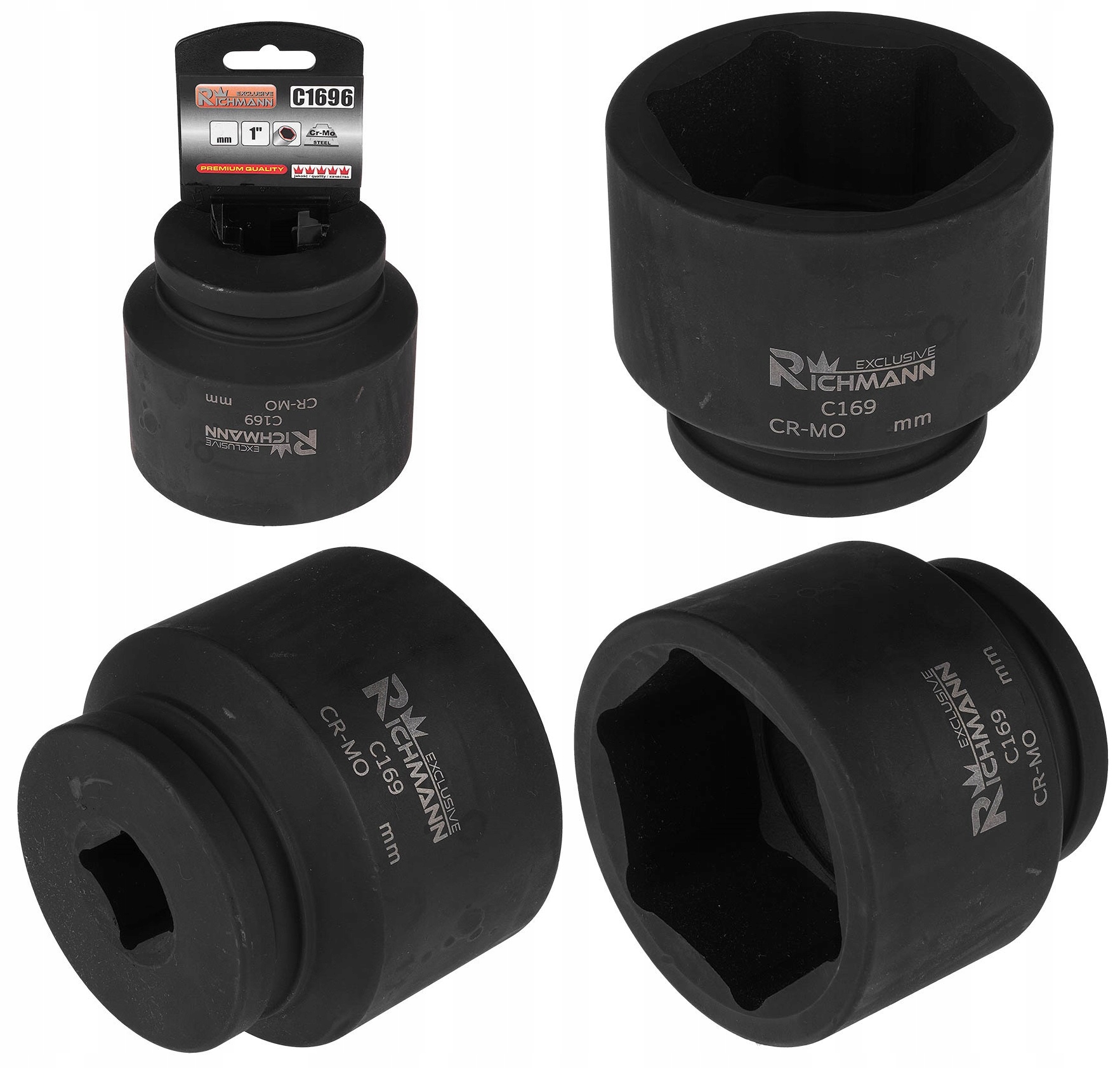 NASADKA KLUCZ NASADOWY UDAROWY UDAROWA 90MM 1 cal CR-MO 6 kąt RICHMANN