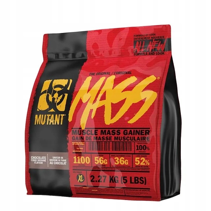 Mutant Mass Gainer Chocolate Fudge Brownie prášek 2270 g
