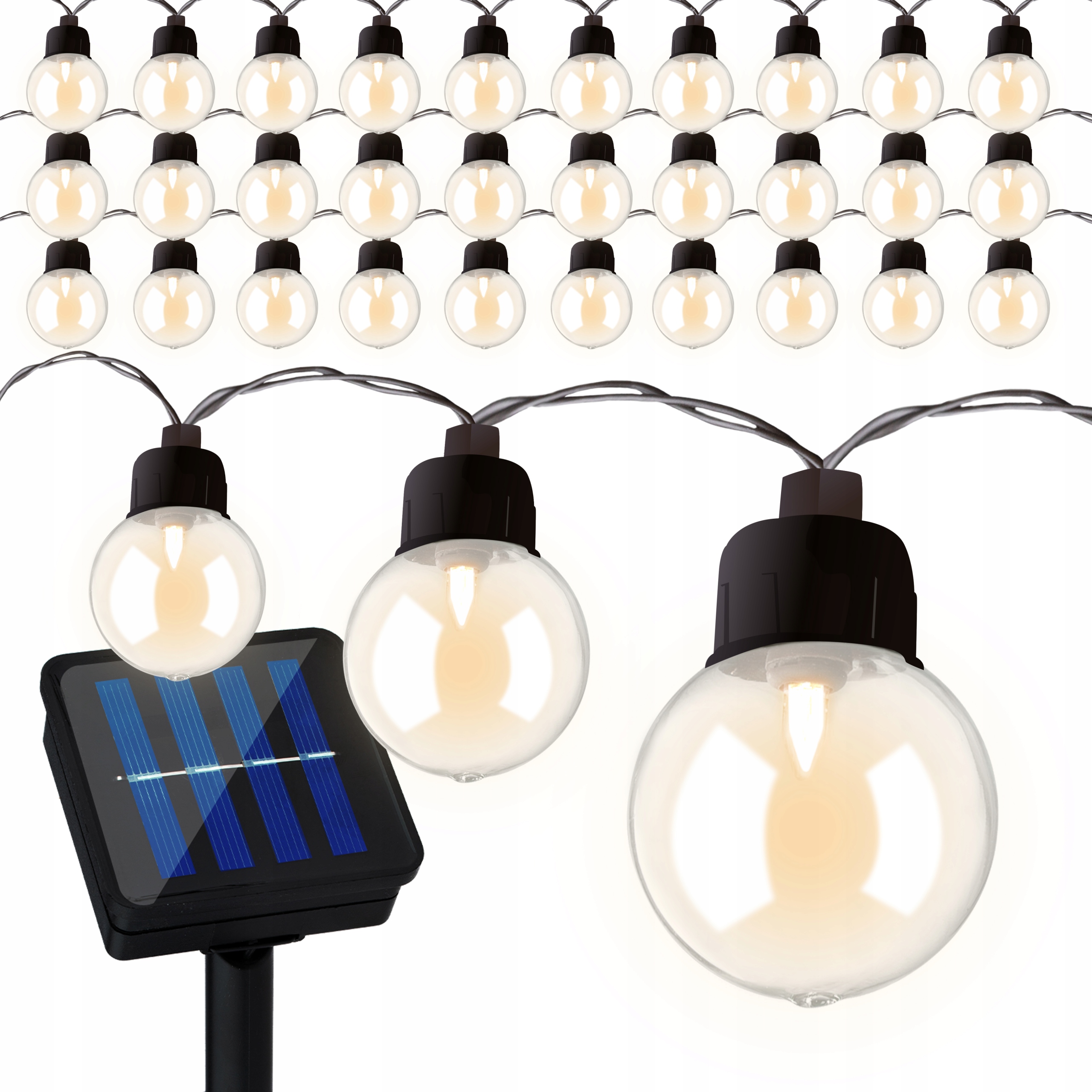 

Girlanda Solarna Ogrodowa 30xLED Lampki Kulki 7,7m