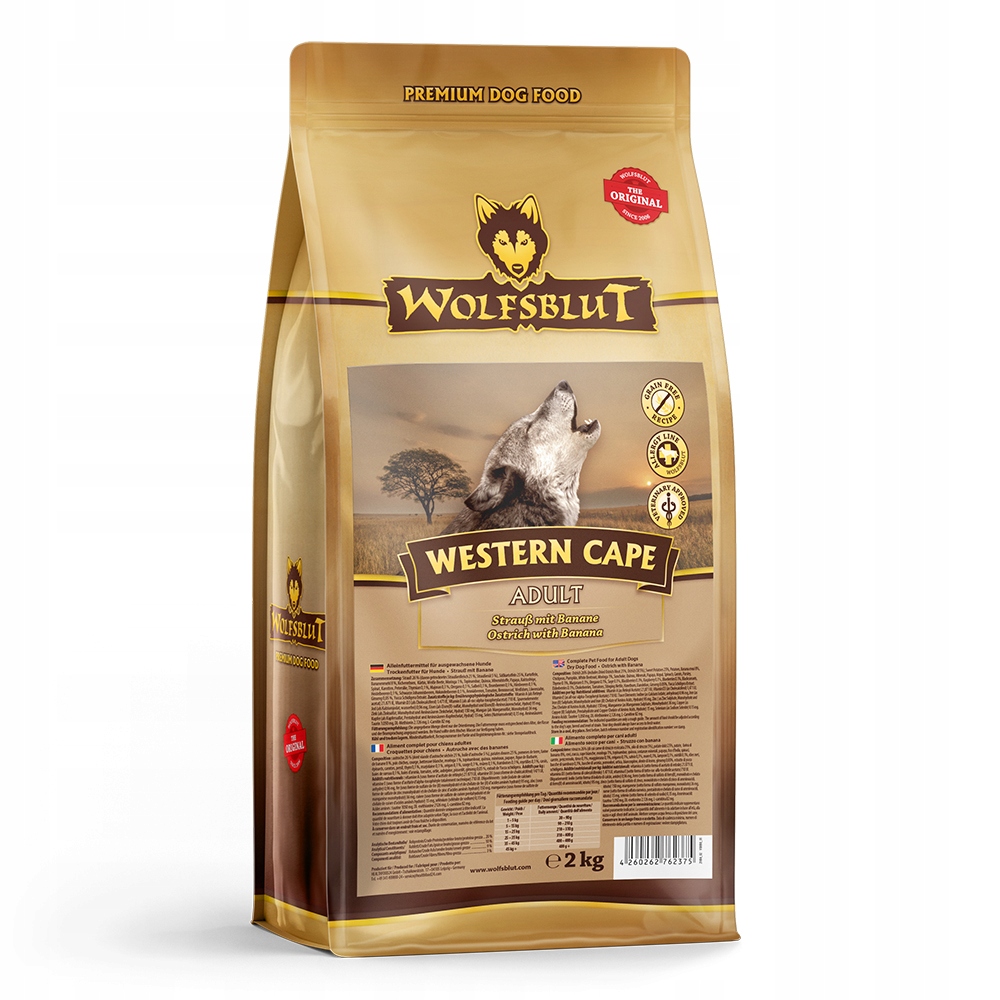 Wolfsblut Dog Western Cape pštros a batáty 2kg