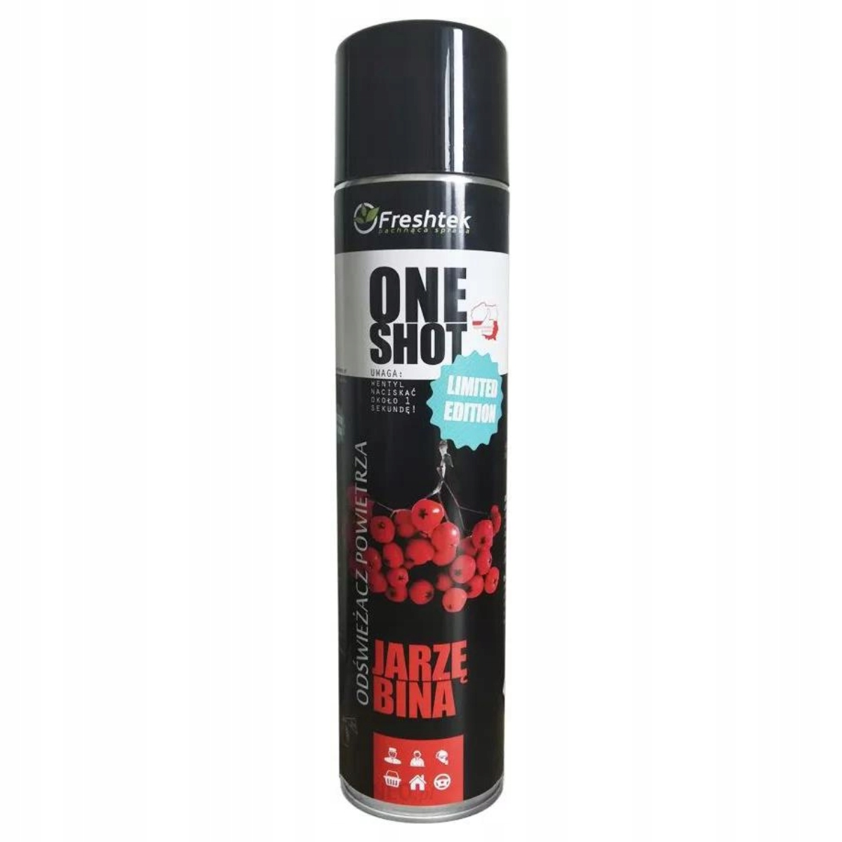 

Freshtek One Shot Odświeżacz 600 ml Jarzębina