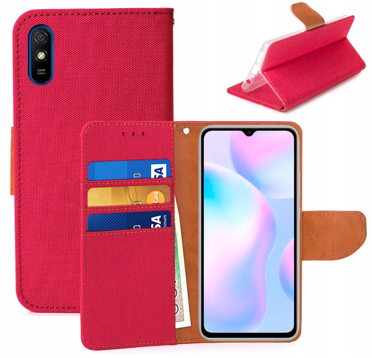 

Etui Portfel Canvas do Xiaomi Redmi 9A