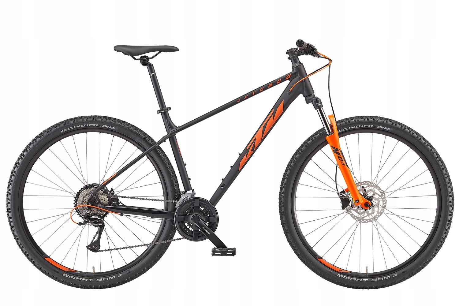 Rower Górski Mtb Ktm Chicago 292 S/38 czarny mat+pomarańcz