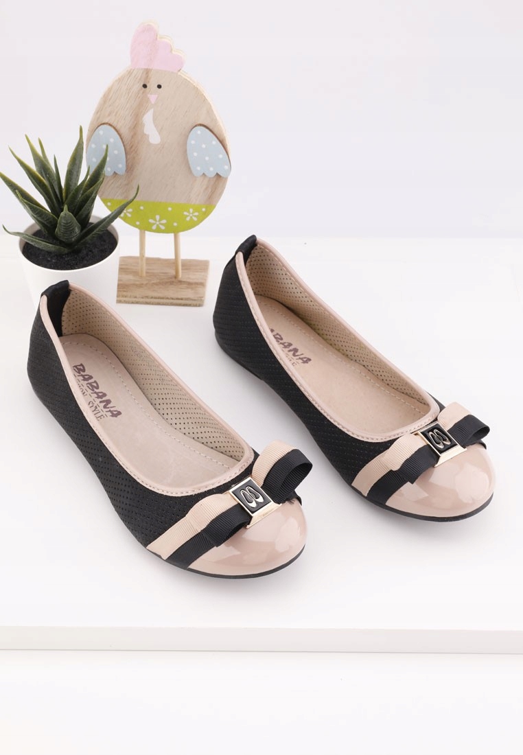 

Balerinki czarno beżowe 1 Auni Czarny 33