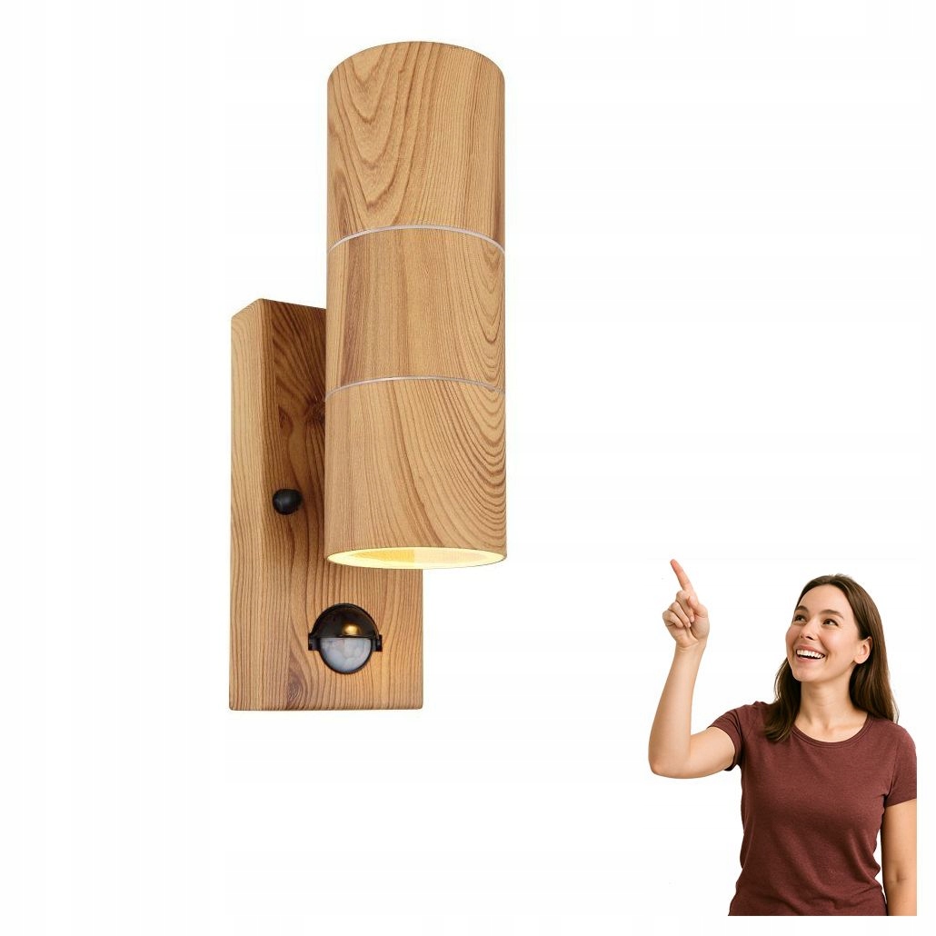 Vonkajšie nástenné svietidlo hore a dole so snímačom Style 3201-2WS Globo