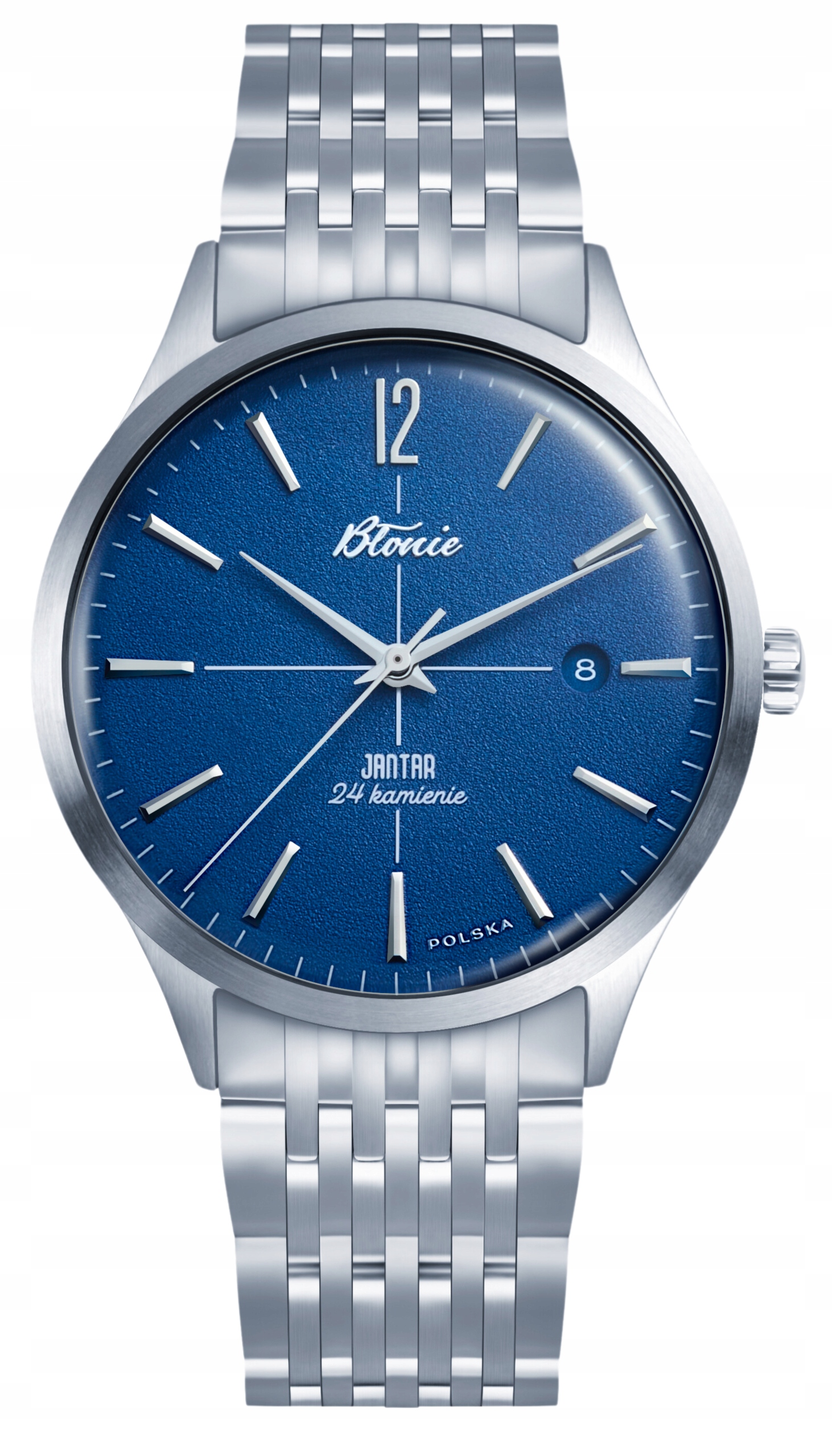 Nový Originální Pánské hodinky Błonie Jantar Burza klasický box gravírování