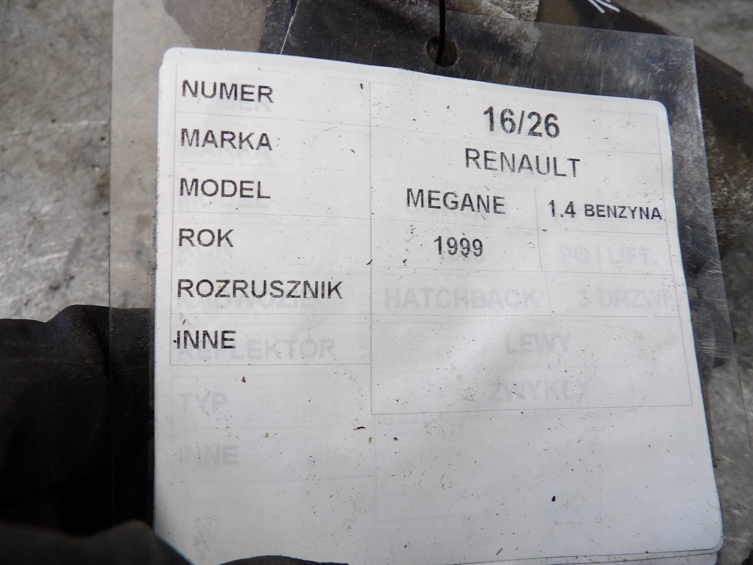 Renault Megane a startér 1,4B D7E6