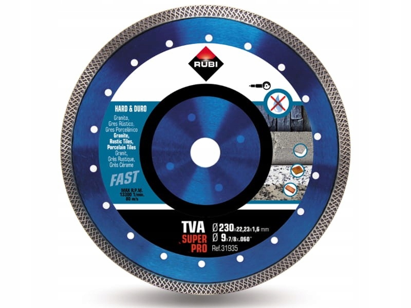

Rubi Tva 230 Tarcza Diamentowa Do Gresu Płytek