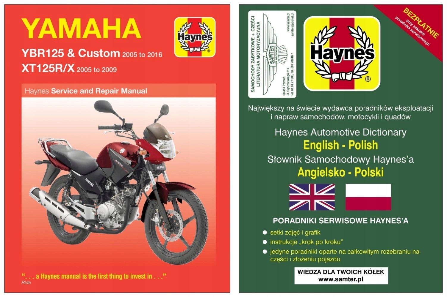 Yamaha YBR 125 XT125 R XT125X 2005 2016 Haynes