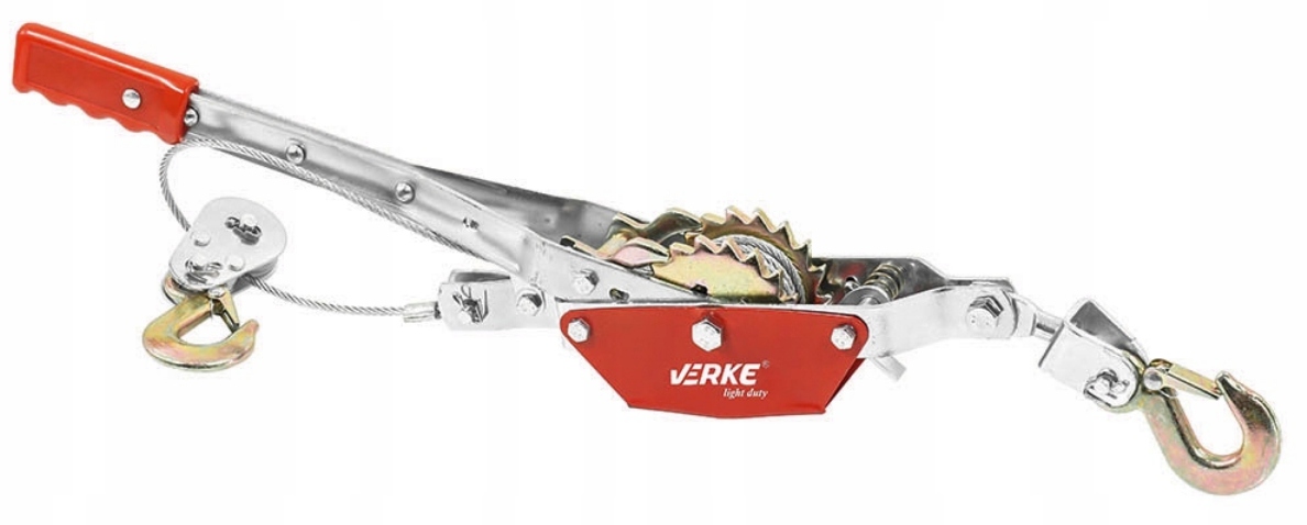 WYCIĄGARKA WCIĄGARKA RĘCZNA LINOWA 2T 2000kg 2HAKI Marka Verke