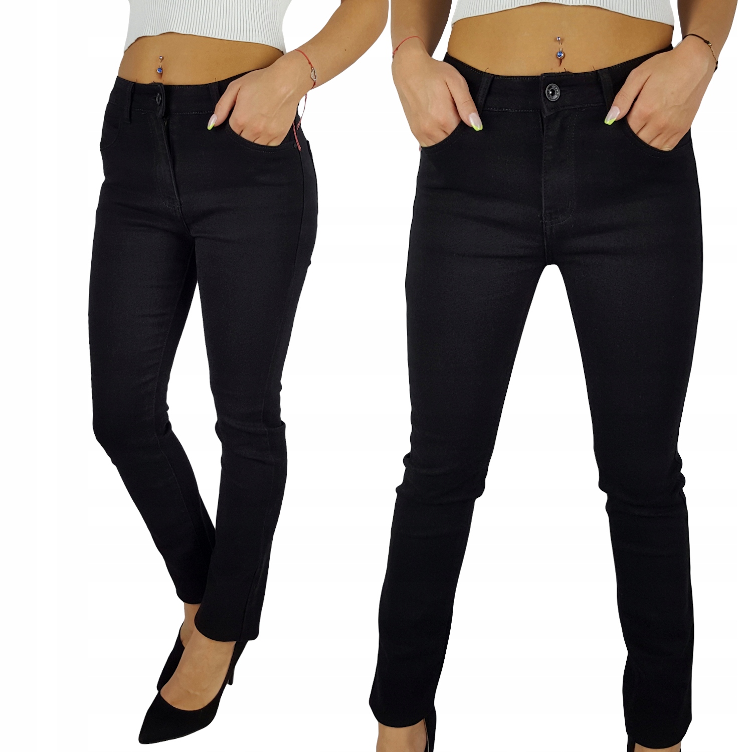 

*klasyczne Damskie Spodnie Jeans Wyszczuplające*