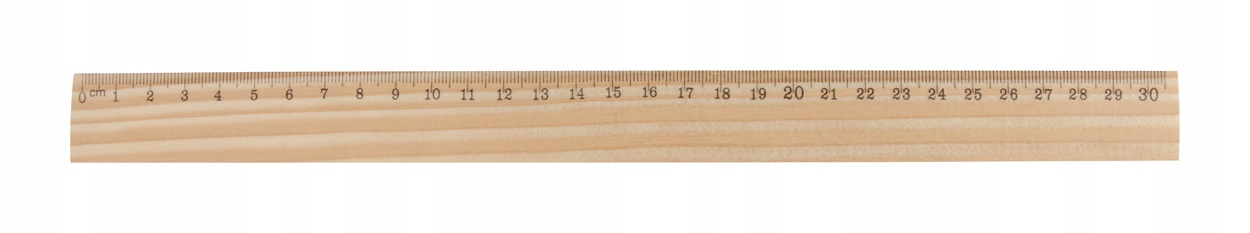 Linijka drewniana 30 cm.