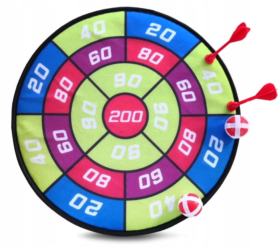 

Dart Gra Na Rzepy Bezpieczne Rzutki Piłki + Lotki