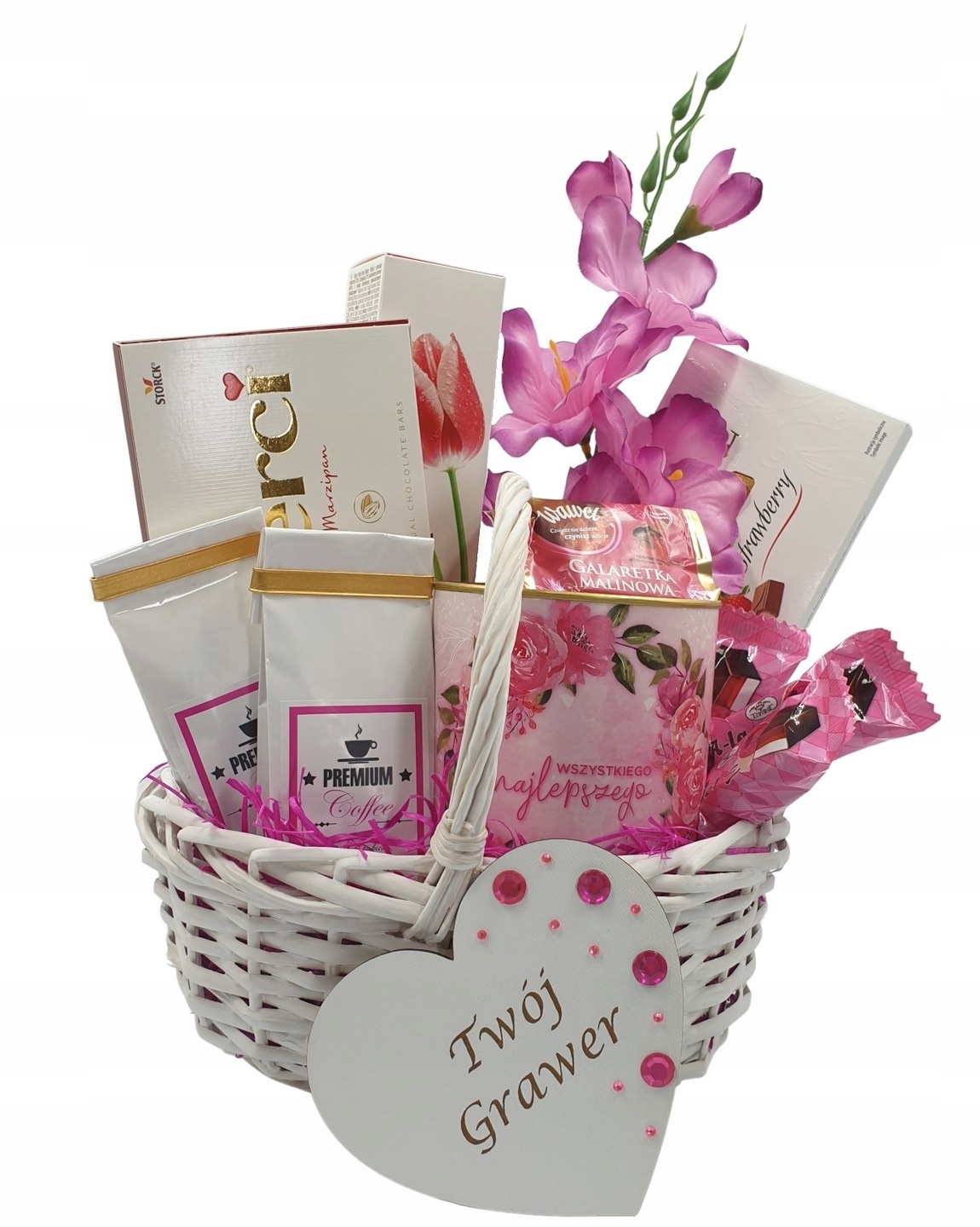 Dárkový koš na den pro maminku Narozeniny ukončení roku Dárek Gravírování