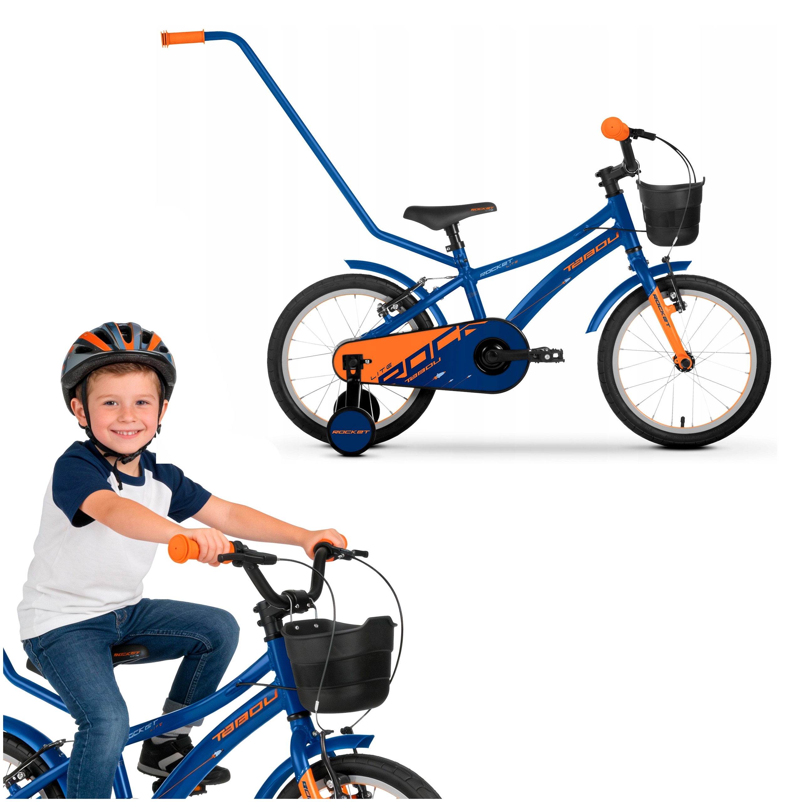 Rower Dziecięcy Rowerek 14 Cali Dla Dziecka Lekki Prowadnik Koła Boczne