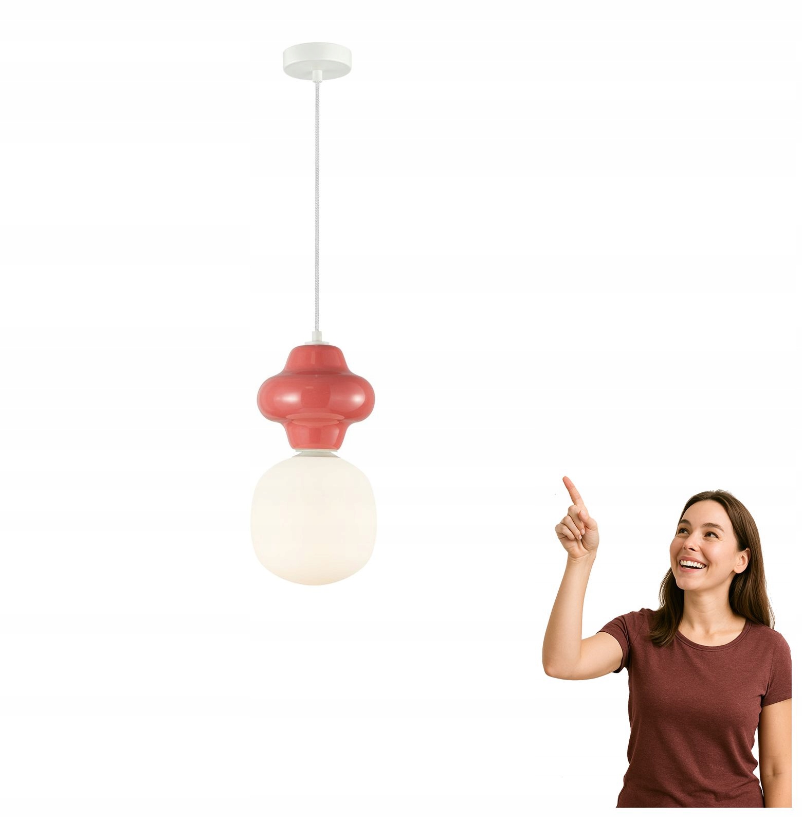 Závěsná lampa Latera PND-94331-1L-RED Italux