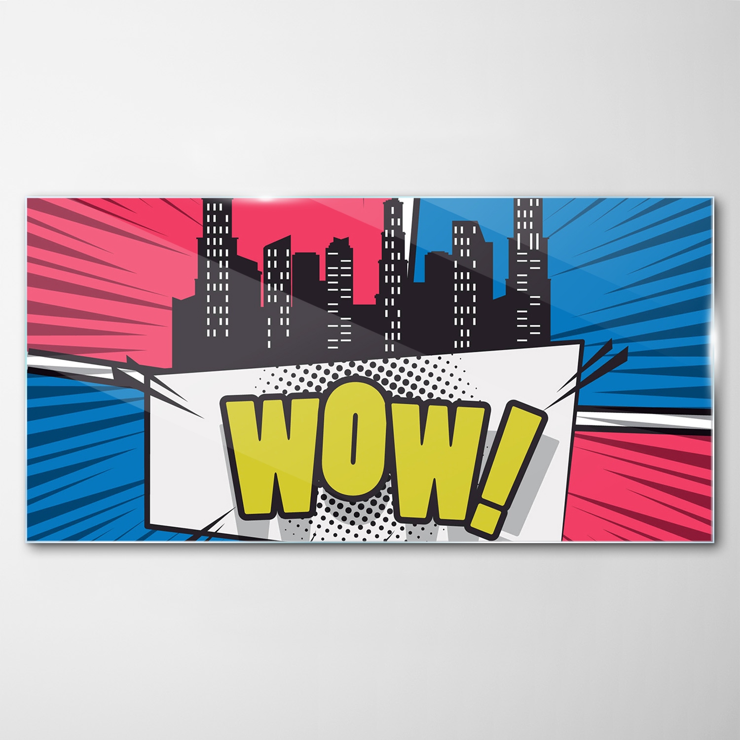 Tvrdený sklenený obraz Krajina Mesto 140x70