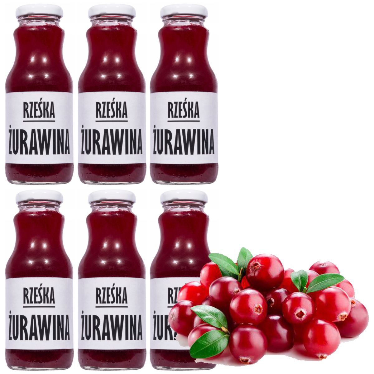 Levně Brusinkový džus 100% přírodní 250 ml x 6